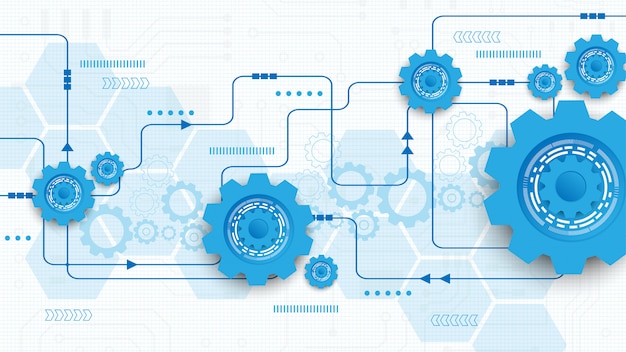 Fondo de tecnología de circuito de engranaje