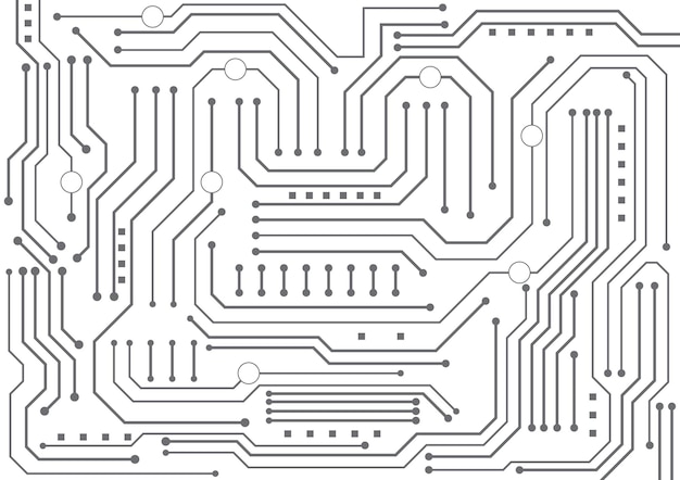 Fondo de tecnología de circuito con sistema de conexión de datos digitales de alta tecnología y diseño electrónico de computadora