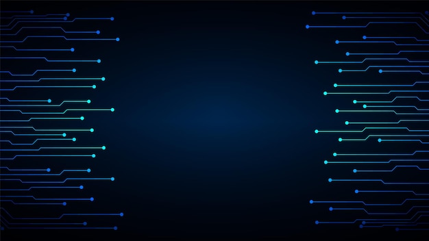 Fondo de tecnología de circuito con sistema de conexión de datos digitales de alta tecnología y diseño electrónico de computadora