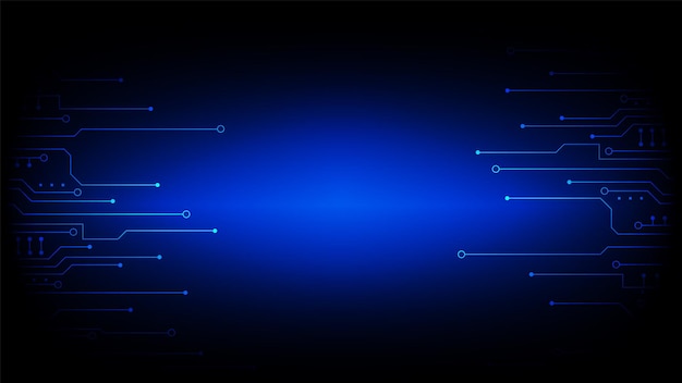 Vector fondo de tecnología de circuito con sistema de conexión de datos digitales de alta tecnología y diseño electrónico de computadora