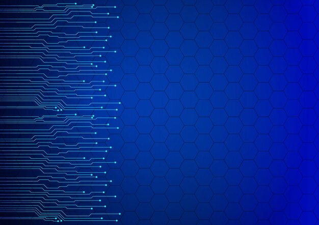 Fondo de tecnología de circuito con sistema de conexión de datos digitales de alta tecnología y diseño electrónico de computadora
