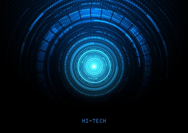 Fondo de tecnología de circuito con sistema de conexión de datos digitales de alta tecnología y diseño electrónico de computadora