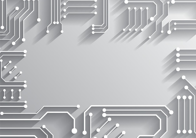 Fondo de tecnología de circuito con sistema de conexión de datos digitales de alta tecnología y diseño electrónico de computadora