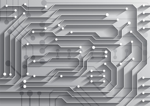 Fondo de tecnología de circuito con sistema de conexión de datos digitales de alta tecnología y diseño electrónico de computadora