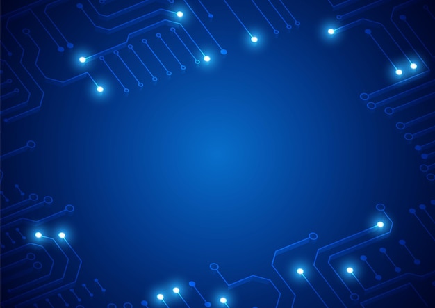 Fondo de tecnología de circuito con sistema de conexión de datos digitales de alta tecnología y diseño electrónico de computadora