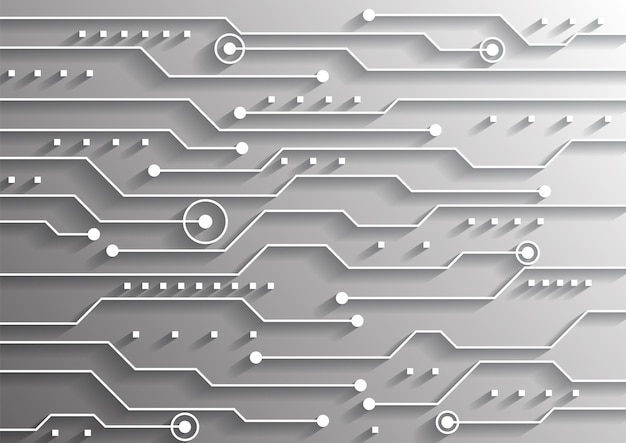 Fondo de tecnología de circuito con sistema de conexión de datos digitales de alta tecnología y diseño electrónico de computadora