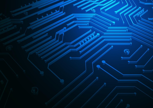 Fondo de tecnología de circuito con sistema de conexión de datos digitales de alta tecnología y diseño electrónico de computadora