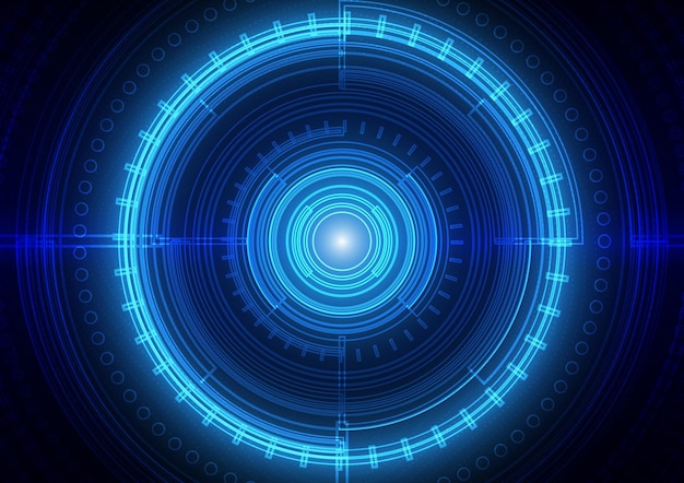Fondo de tecnología de circuito con sistema de conexión de datos digitales de alta tecnología y diseño electrónico de computadora