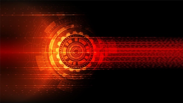 Fondo de tecnología de circuito con sistema de conexión de datos digitales de alta tecnología