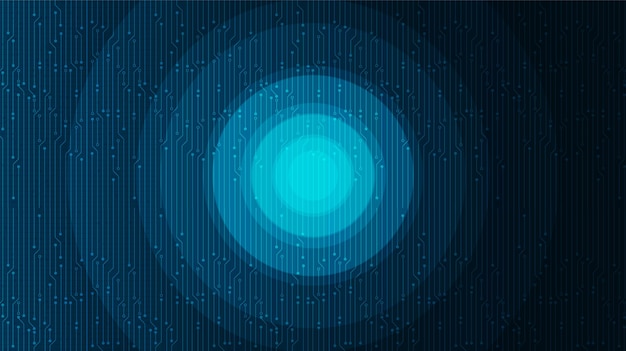 Fondo de tecnología de círculo digital