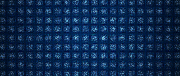 Fondo de tecnología digital Datos digitales fondo de píxeles de patrón azul cuadrado