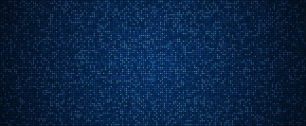 Fondo de tecnología digital Datos digitales fondo de píxeles de patrón azul cuadrado