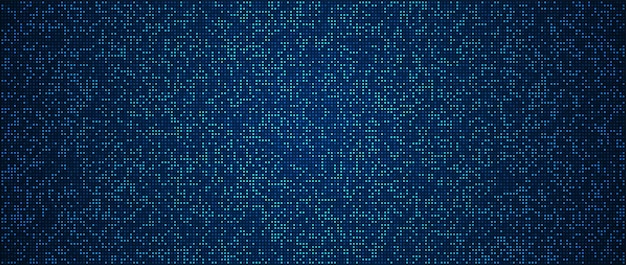 Fondo de tecnología digital Datos digitales fondo de píxeles de patrón azul cuadrado