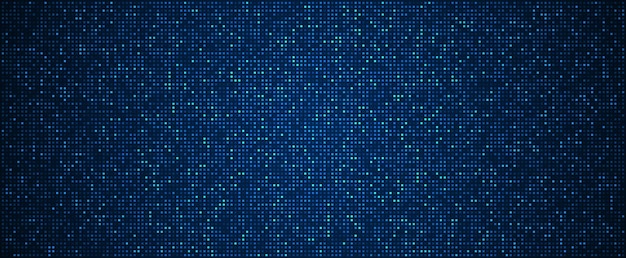 Fondo de tecnología digital Datos digitales fondo de píxeles de patrón azul cuadrado