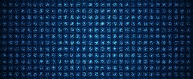 Fondo de tecnología digital Datos digitales fondo de píxeles de patrón azul cuadrado