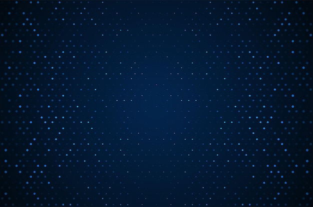 Fondo de tecnología digital. Fondo de píxeles de patrón azul de círculo de datos digitales