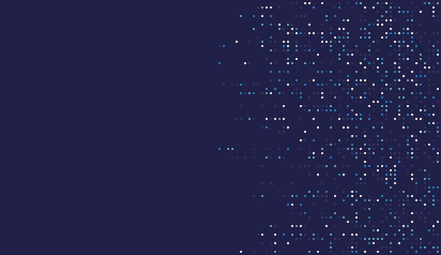 Fondo de tecnología digital Fondo de píxeles de patrón de puntos de datos digitales