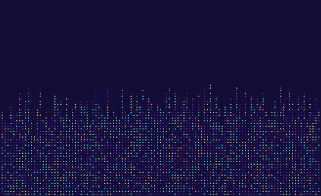 Fondo de tecnología digital Fondo de píxeles de patrón de triángulo de datos digitales