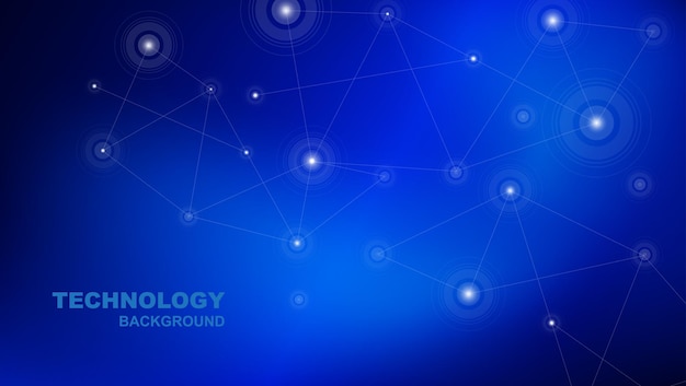 Fondo de tecnología digital con malla de líneas