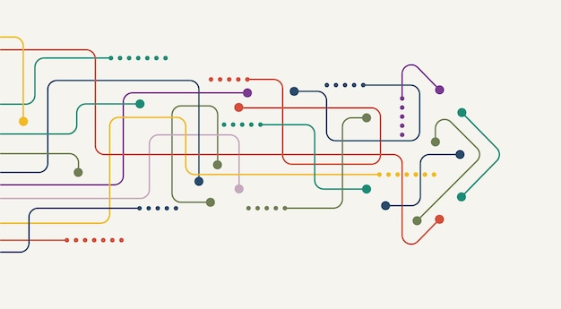 Fondo de tecnología de dirección de flecha abstracta Alta velocidad Hitech