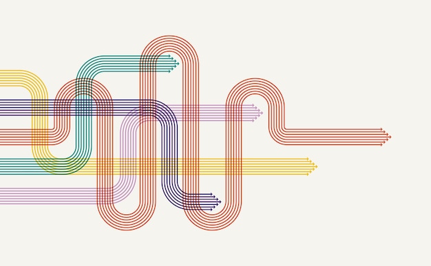 Fondo de tecnología de dirección de flecha abstracta