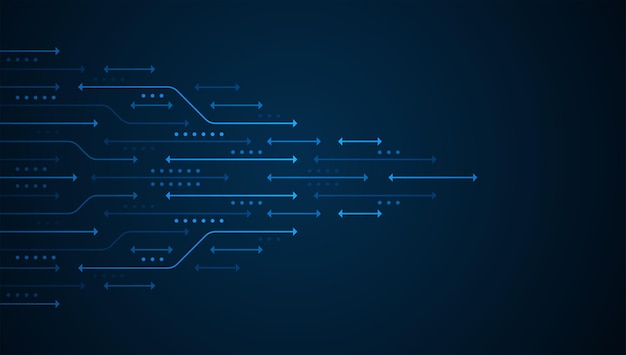 Fondo de tecnología de dirección de flecha abstracta