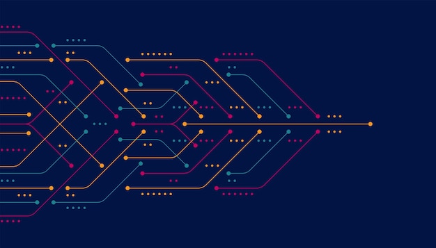 Fondo de tecnología de dirección de flecha abstracta