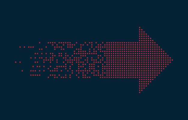 Fondo de tecnología de dirección de flecha abstracta