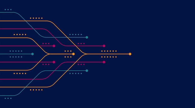 Fondo de tecnología de dirección de flecha abstracta