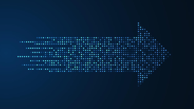 Fondo de tecnología de dirección de flecha abstracta