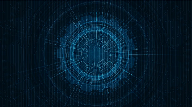Fondo de tecnología futurista de ciencia ficción