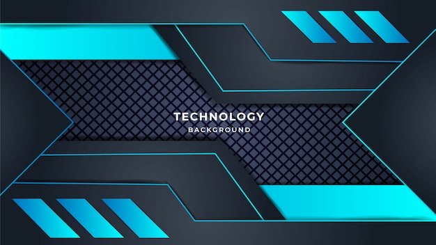 Fondo de tecnología futurista degradado abstracto moderno