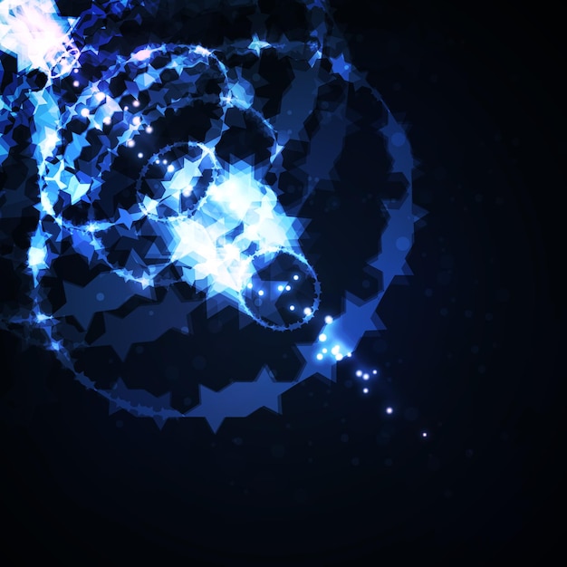Fondo de tecnología de ilustración abstracta futurista