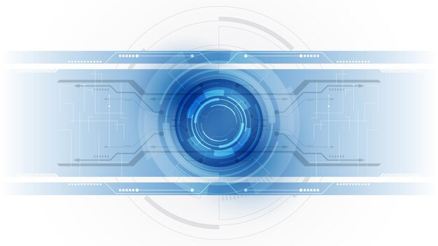 Fondo de tecnología Ilustración de vector de fondo abstracto de innovación de concepto de comunicación de alta tecnología