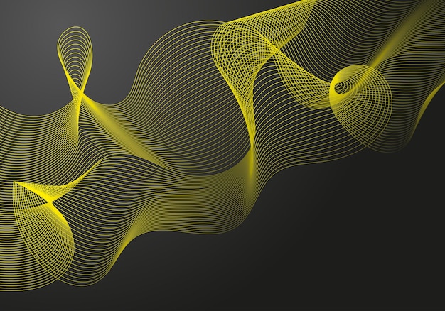 Fondo de tecnología de líneas coloridas abstractas. Fondo abstracto de lujo. Plantilla del futuro moderno