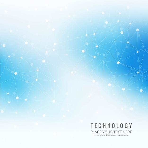 Fondo de tecnología moderna azul