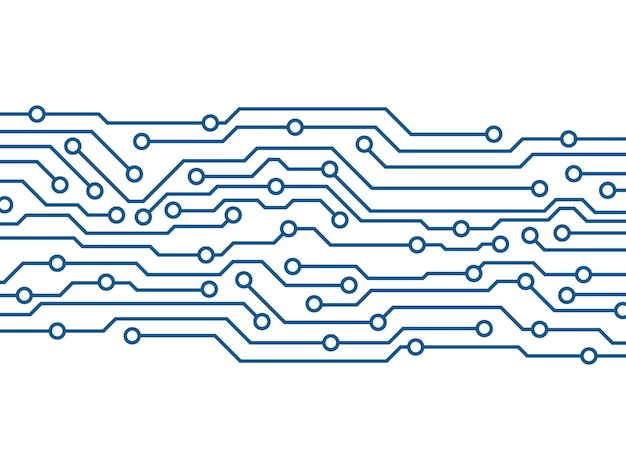 Fondo de tecnología de placa de circuito azul futurista abstracto