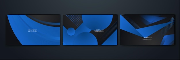 Fondo de tecnología poli geométrica futurista abstracta azul ciencia y tecnología ilustración vectorial