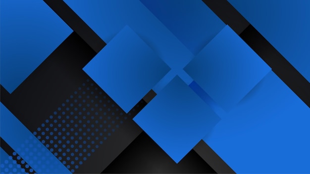 Fondo de tecnología poli geométrica futurista abstracta azul ciencia y tecnología ilustración vectorial