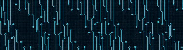 Fondo de tecnología de red digital panorámica.