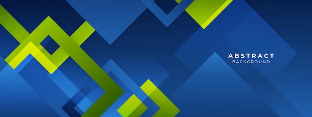 Fondo de tecnología de vector de formas geométricas azules y verdes abstractas para folleto de sitio web de folleto de diseño Fondo de pantalla de formas geométricas 3d para página de inicio de presentación de certificado de cartel