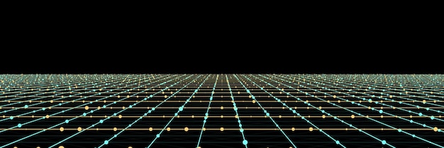 Fondo de tecnología vectorial Efecto plexo Fondo poligonal abstracto con puntos y líneas de conexión Fondo de tecnología de conexión