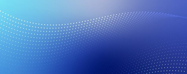 Fondo tecnológico abstracto azul gradiente con partículas dinámicas