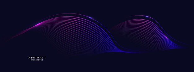 Fondo tecnológico abstracto con líneas fluidas