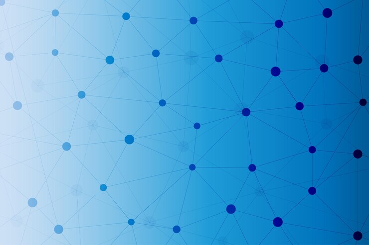 Vector fondo tecnológico abstracto sobre fondo azul