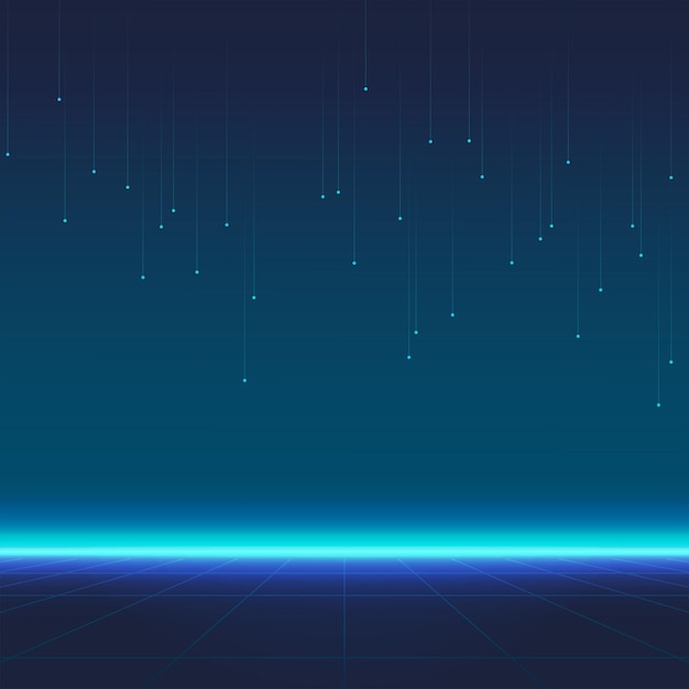 Fondo tecnológico con círculos y líneas