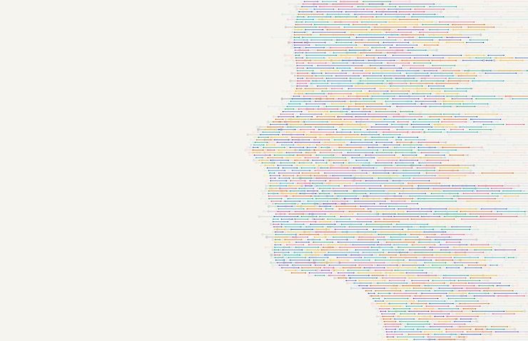Vector fondo tecnológico concepto de visualización de grandes datos red neuronal artificial de información