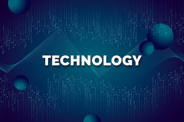 Fondo tecnológico futurista realista