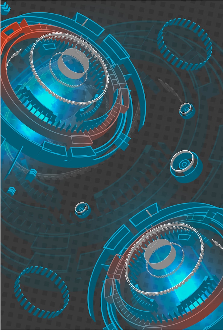 Vector fondo tecnológico futurista