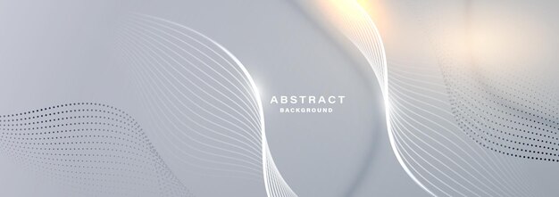 Fondo tecnológico con líneas de onda abstractas